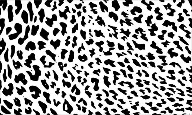 Çita, Leopar ya da Jaguar (Büyük Kedi Ailesi) Motifler. Hayvan Baskı Serisi. Vektör İllüstrasyonu  