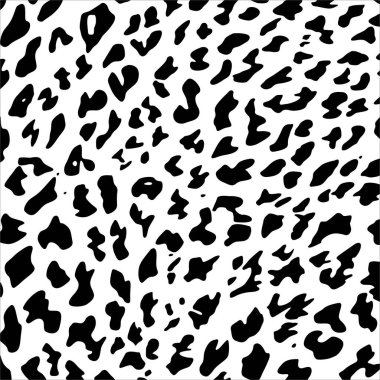 Çita, Leopar ya da Jaguar (Büyük Kedi Ailesi) Motifler. Hayvan Baskı Serisi. Vektör İllüstrasyonu  