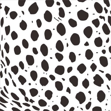 Çita, Leopar ya da Jaguar (Büyük Kedi Ailesi) Motifler. Hayvan Baskı Serisi. Vektör İllüstrasyonu 