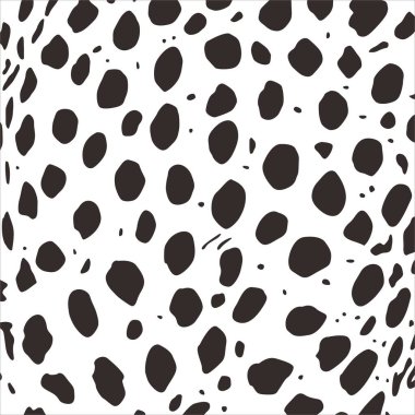 Çita, Leopar ya da Jaguar (Büyük Kedi Ailesi) Motifler. Hayvan Baskı Serisi. Vektör İllüstrasyonu 