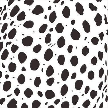 Çita, Leopar ya da Jaguar (Büyük Kedi Ailesi) Motifler. Hayvan Baskı Serisi. Vektör İllüstrasyonu 