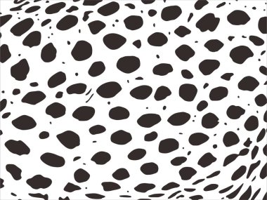 Çita, Leopar ya da Jaguar (Büyük Kedi Ailesi) Motifler. Hayvan Baskı Serisi. Vektör İllüstrasyonu 