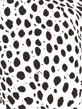 Çita, Leopar ya da Jaguar (Büyük Kedi Ailesi) Motifler. Hayvan Baskı Serisi. Vektör İllüstrasyonu 