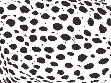 Çita, Leopar ya da Jaguar (Büyük Kedi Ailesi) Motifler. Hayvan Baskı Serisi. Vektör İllüstrasyonu 