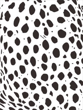 Çita, Leopar ya da Jaguar (Büyük Kedi Ailesi) Motifler. Hayvan Baskı Serisi. Vektör İllüstrasyonu 