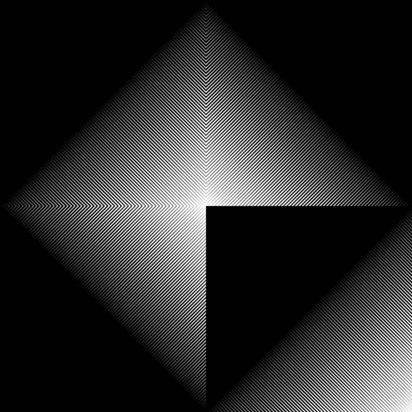 Abstrakter Geometrischer Hintergrund Monochrome Textur Schwarz Weiß Muster Vektorillustration — Stockvektor