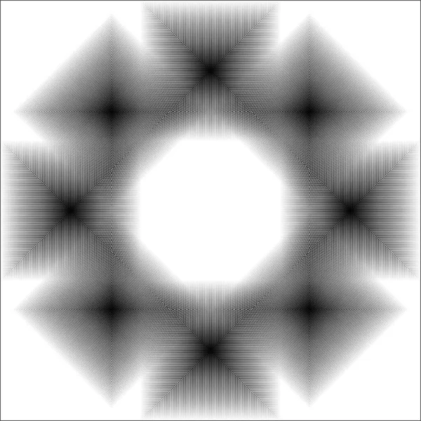 Fondo Geométrico Abstracto Textura Monocromática Patrón Blanco Negro Ilustración Vectorial — Vector de stock
