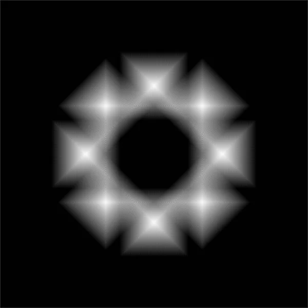 Absztrakt Geometriai Háttér Monokróm Textúra Fekete Fehér Minta Vektorillusztráció — Stock Vector