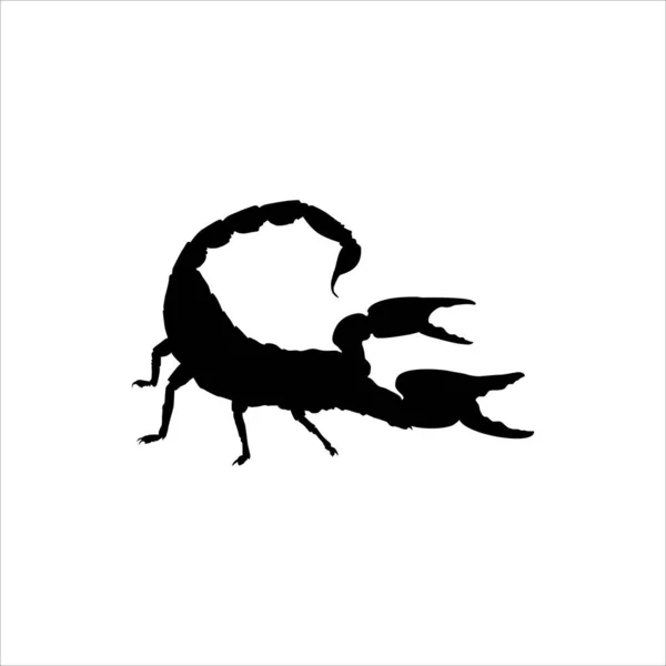 Logo Veya Grafik Tasarım Elementi Için Scorpio Silhouette Vektör Llüstrasyonu — Stok Vektör