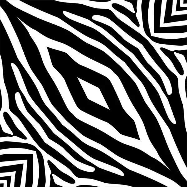 Black White Stripes Lines Motifs Path Inspired Zebra Украшения Интерьера — стоковый вектор