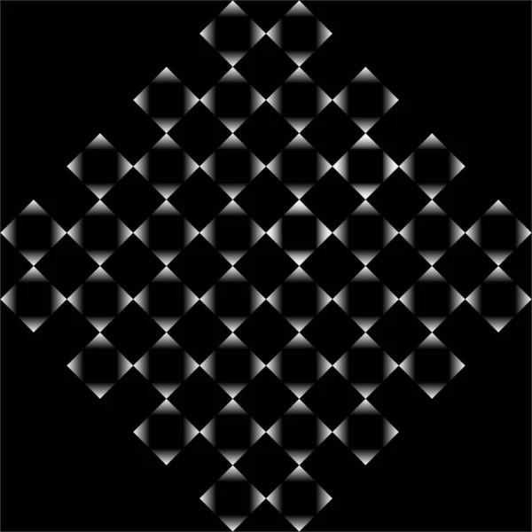 Abstrakter Geometrischer Hintergrund Monochrome Textur Schwarz Weiß Muster Vektorillustration — Stockvektor