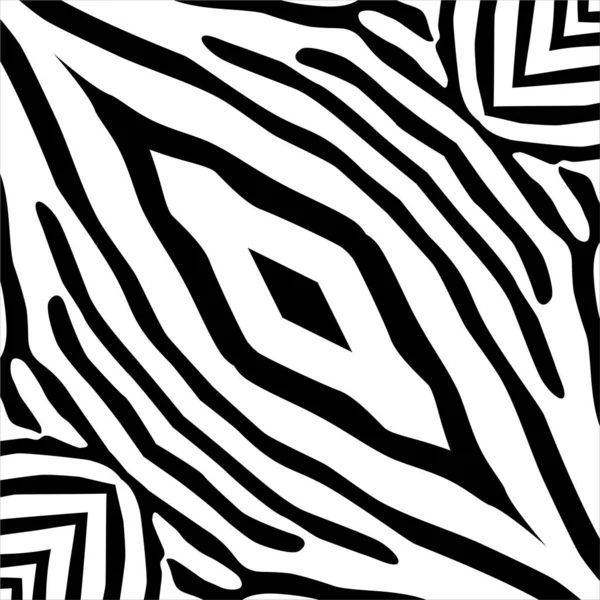 黑白相间的条纹图案图案受到斑马的启发 采购产品室内装饰 纺织品 包装纸 — 图库矢量图片