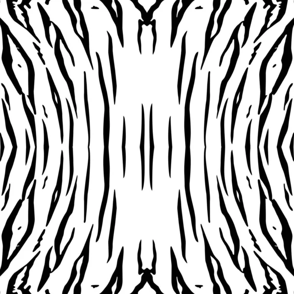 Чорно Білі Мотиви Pattern Inspired Tiger Motif Pattern Прикраси Знесення — стоковий вектор