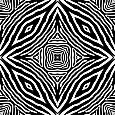 Siyah-Beyaz Çizgili Çizgiler Motifleri Zebra 'dan esinlenilmiştir. İç, Dış, Halı, Tekstil, Kumaş, Kumaş, İpek, Döşeme, Plastik, Kağıt, Paketleme, Duvar Kağıdı, Yastık ve herhangi bir Arkaplan. Vektör İllüstrasyonu