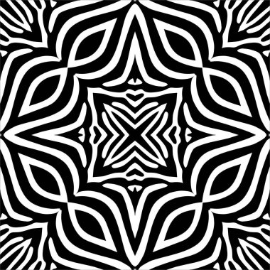 Siyah-Beyaz Çizgili Çizgiler Motifleri Zebra 'dan esinlenilmiştir. İç, Dış, Halı, Tekstil, Kumaş, Kumaş, İpek, Döşeme, Plastik, Kağıt, Paketleme, Duvar Kağıdı, Yastık ve herhangi bir Arkaplan. Vektör İllüstrasyonu