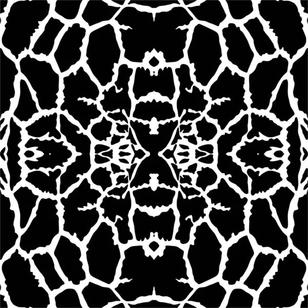 Zwart Wit Motief Geïnspireerd Door Giraffe Motief Patroon Decoratie Voor — Stockvector