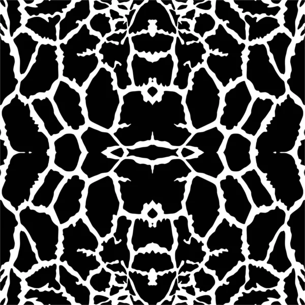 Modèle Motif Noir Blanc Inspiré Par Motif Girafe Décoration Intérieure — Image vectorielle