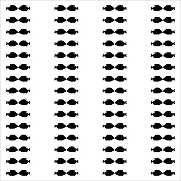 Piranha Fish Motif Pattern Décoration Pour Fasion Intérieur Extérieur Tapis — Image vectorielle