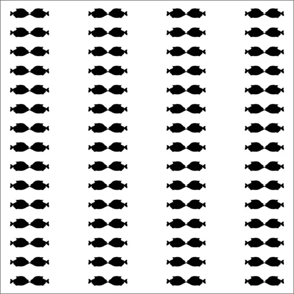 Piranha Fish Motif Pattern Décoration Pour Fasion Intérieur Extérieur Tapis — Image vectorielle