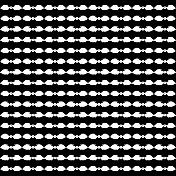 Piranha Fish Motif Pattern Decoration Fasion Interior Exterior Carpet Textile — Stock Vector
