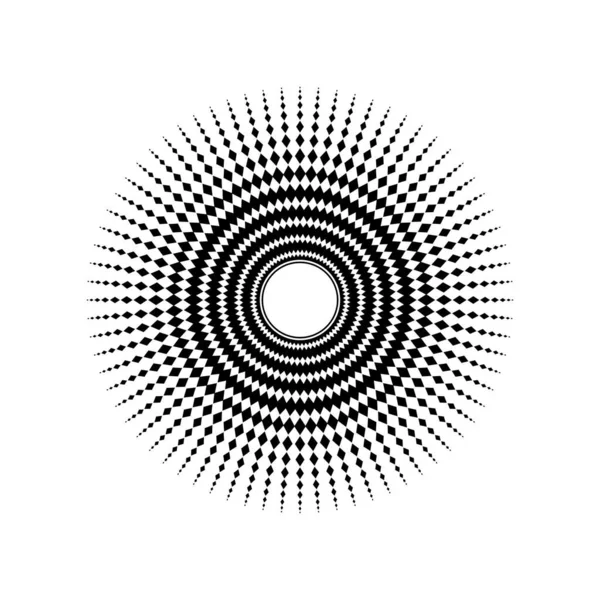 Mandala Κατασκευασμένο Από Rhombus Σύνθεση Σύγχρονη Σύγχρονη Mandala Για Λογότυπο — Διανυσματικό Αρχείο