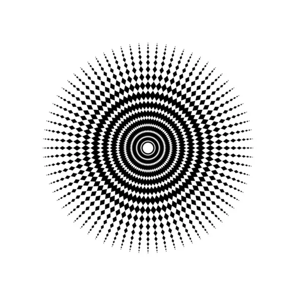 Mandala Made Rhombus Composition Modern Contemporary Mandala Logo Decoration Graphic — Stock Vector