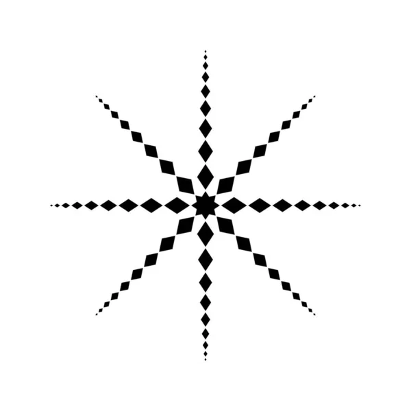 Star Shaped Rectangles Composition Logo Decoration Graphic Design Vektorová Ilustrace — Stockový vektor