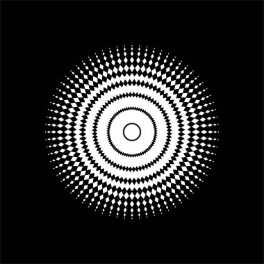 Mandala, Rhombus Kompozisyonu 'ndan yapıldı. Modern Mandala Logo, Dekorasyon veya Grafik Tasarım için. Vektör İllüstrasyonu