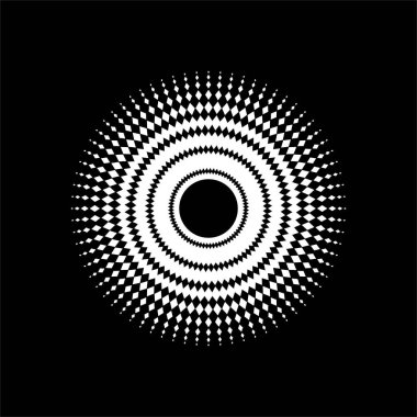 Mandala, Rhombus Kompozisyonu 'ndan yapıldı. Modern Mandala Logo, Dekorasyon veya Grafik Tasarım için. Vektör İllüstrasyonu