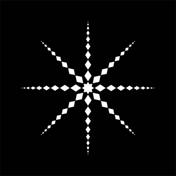 2008 Star Shaped Rectangle Composition Logo Decoration Graphic Design 사기적 — 스톡 벡터