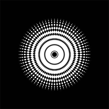 Mandala, Rhombus Kompozisyonu 'ndan yapıldı. Modern Mandala Logo, Dekorasyon veya Grafik Tasarım için. Vektör İllüstrasyonu