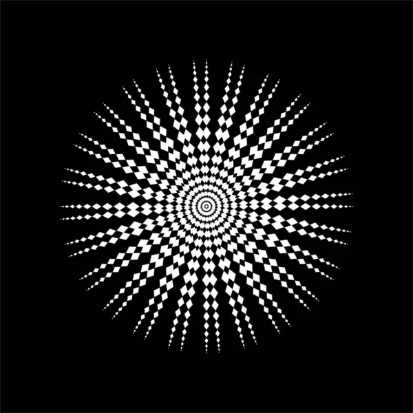 Mandala Rhombus Kompozisyonu Ndan Yapıldı Modern Mandala Logo Dekorasyon Veya — Stok Vektör