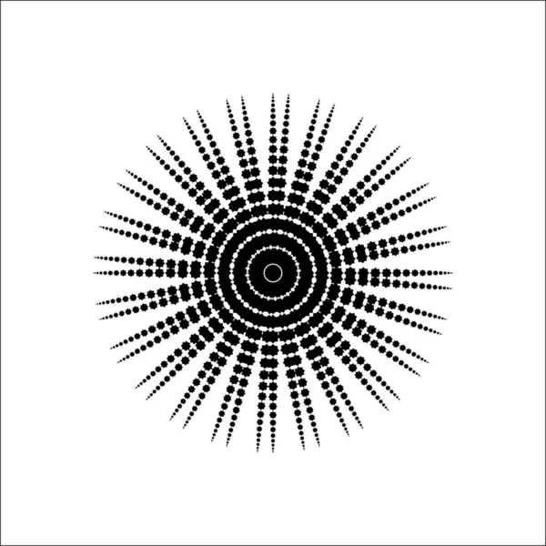 Mandala Forme Cercle Forme Étoile Huit Points Illustration Vectorielle — Image vectorielle