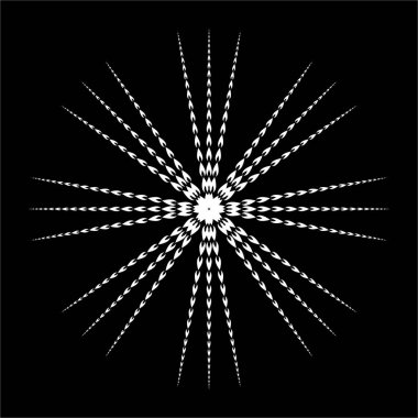 Dekorasyon, süsleme ya da grafik tasarım öğesi için ateş şeklindeki simgeden daire şekli. vektör illüstrasyonu