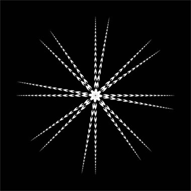 Dekorasyon, süsleme ya da grafik tasarım öğesi için ateş şeklindeki simgeden daire şekli. vektör illüstrasyonu