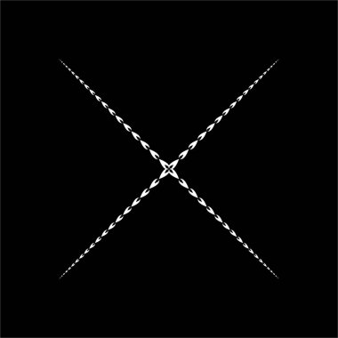 Dekorasyon, süsleme veya grafik tasarım elementleri için ateş şeklindeki simgeden yıldız şekli. vektör illüstrasyonu