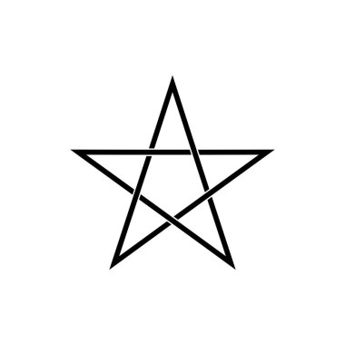 Logo, Simge, Sembol, Pictogram veya Grafik Tasarım Elementi için Yıldız Şekli. Vektör İllüstrasyonu