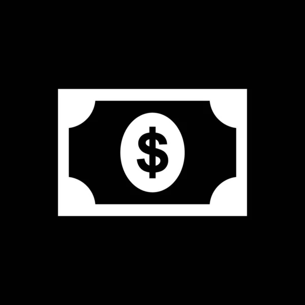 Dólar Usd Moeda Ícone Símbolo Vetor Ilustração —  Vetores de Stock
