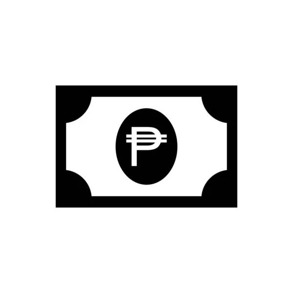 Philippines Currency Icon Symbol Php Peso Money Paper Vector Illustration — ストックベクタ