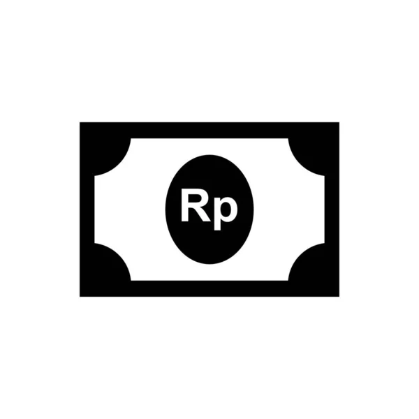 Символ Валютной Иконы Индонезии Рдэ Денежная Бумага Рупии Векторная Миграция — стоковый вектор