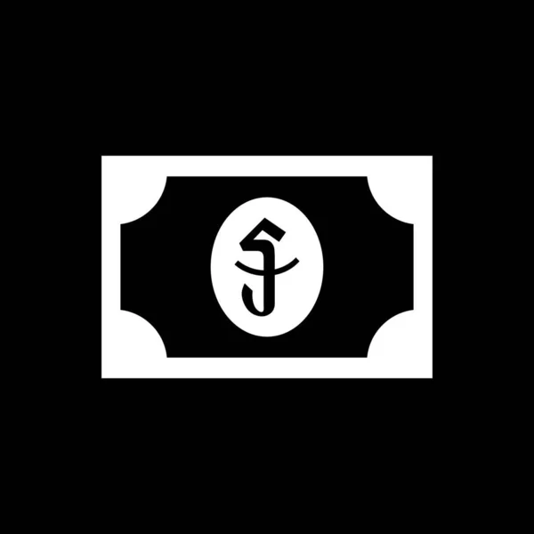 Cambodia Currency Icon Symbol Khr Riel Money Paper Vector Illustration — Vetor de Stock