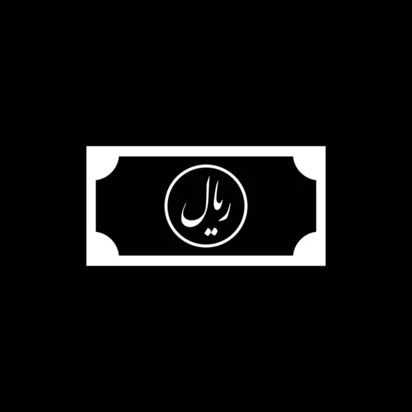 Iran Currency Icon Symbol Iso Code Iranian Rial Iso Code — Stok Vektör