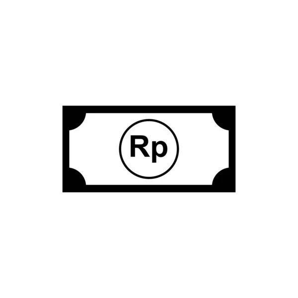 Indonesia Currency Icon Symbol Idr Rupiah Money Paper Vector Illustration —  Vetores de Stock