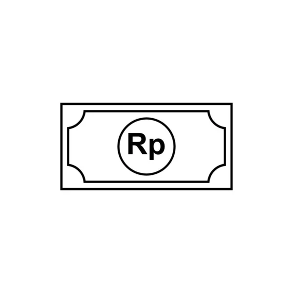 Indonesia Currency Icon Symbol Idr Rupiah Money Paper Vector Illustration — 图库矢量图片