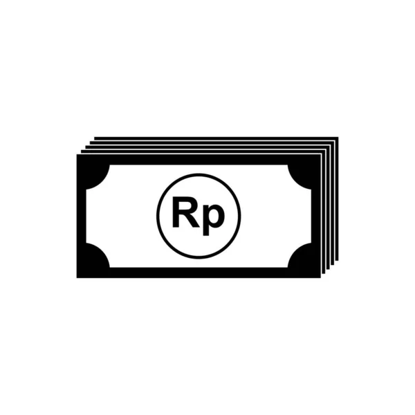 Indonesia Currency Icon Symbol Idr Rupiah Money Paper Vector Illustration — 图库矢量图片