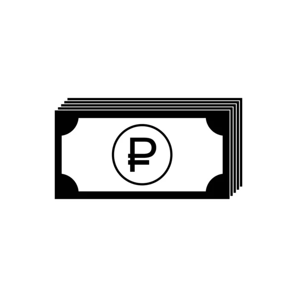 Ruble Icon Symbol Russian Currency Icon Symbol Iso Code Ruble — 图库矢量图片