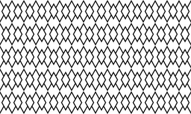 Rhombus Motifleri Düzeni. Çağdaş Dekorasyon, Süsleme veya Grafik Tasarım Elemanı için Rhombus Kompozisyonu. Vektör İllüstrasyonu