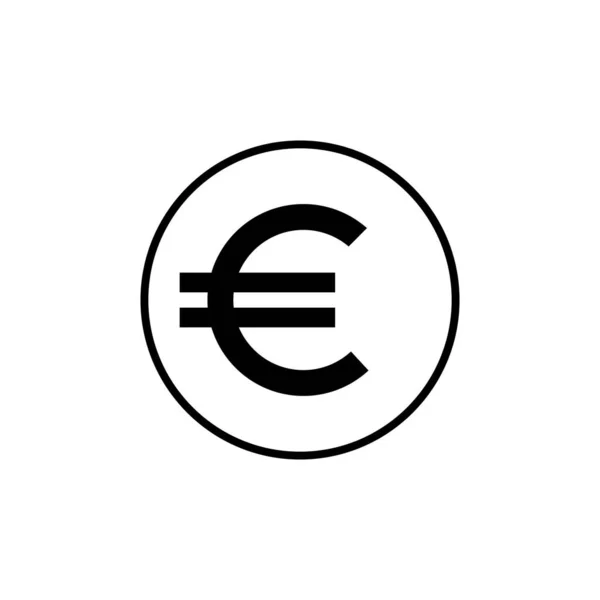 Euro Icon Symbol Pictogram Graphic Design Element Vector Illustration — 图库矢量图片