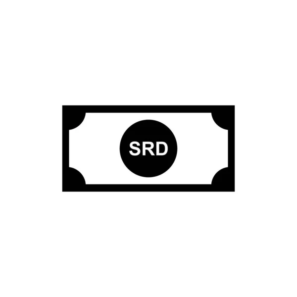 Suriname Currency Srd Suriname Money Icon Symbol Vector Illustration — 图库矢量图片