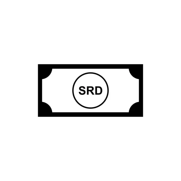 Suriname Currency Srd Suriname Money Icon Symbol Vector Illustration — Stockvektor